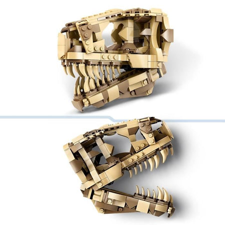 LEGO Jurassic World Fossili di Dinosauro: Teschio di T. Rex, Giocattolo Dino, Decorazione per la Cameretta dei Bambini, 76964