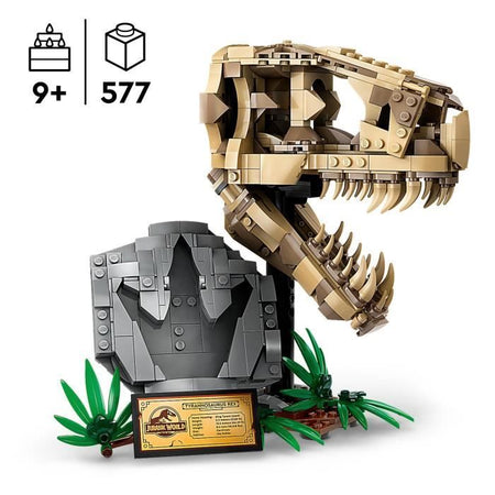 LEGO Jurassic World Fossili di Dinosauro: Teschio di T. Rex, Giocattolo Dino, Decorazione per la Cameretta dei Bambini, 76964