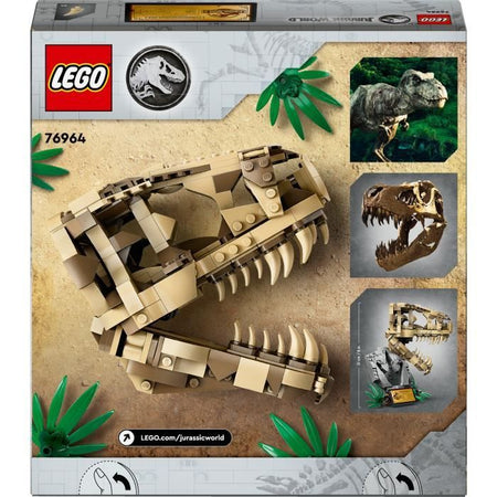 LEGO Jurassic World Fossili di Dinosauro: Teschio di T. Rex, Giocattolo Dino, Decorazione per la Cameretta dei Bambini, 76964