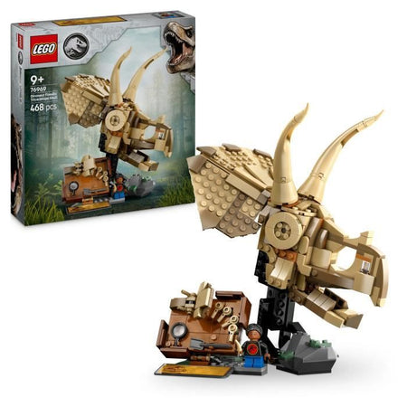 LEGO Jurassic World 76969 Fossili di dinosauro: teschio di triceratopo - Gioco per bambini di 9 anni