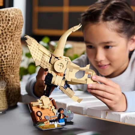 LEGO Jurassic World 76969 Fossili di dinosauro: teschio di triceratopo - Gioco per bambini di 9 anni
