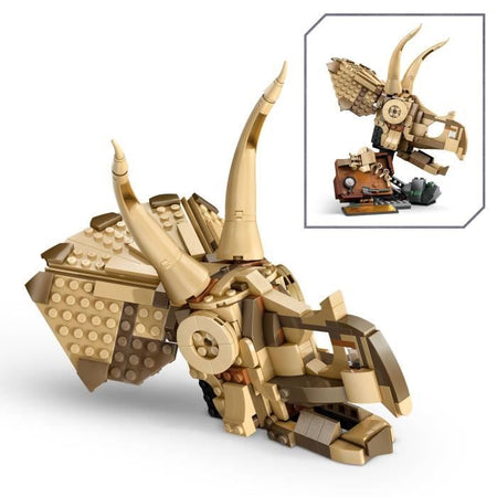 LEGO Jurassic World 76969 Fossili di dinosauro: teschio di triceratopo - Gioco per bambini di 9 anni