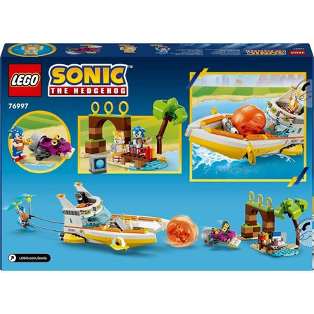 LEGO Sonic the Hedgehog 76997 La Barca Avventura di Tails, Giocattolo Interattivo