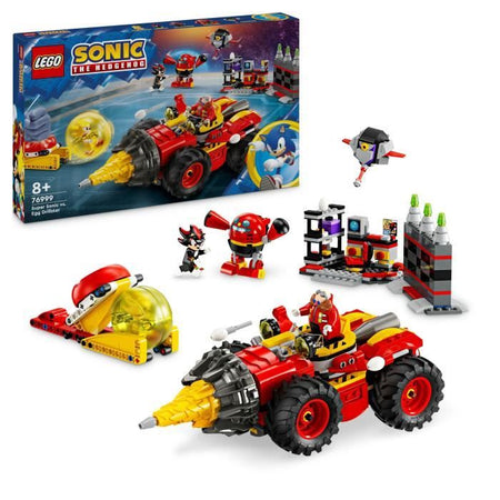 LEGO Sonic the Hedgehog 76999 Super Sonic contro Egg Drillster, con Shadow e il Dr. Eggman