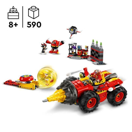 LEGO Sonic the Hedgehog 76999 Super Sonic contro Egg Drillster, con Shadow e il Dr. Eggman