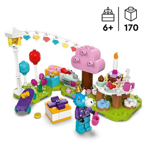 LEGO Animal Crossing 77046 La merenda di compleanno di Lico, giocattolo da costruzione creativo