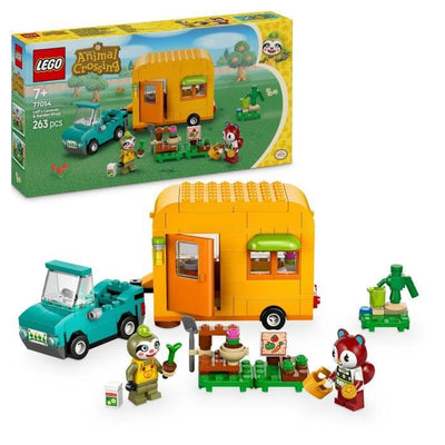 LEGO Animal Crossing 77054 La roulotte e il supporto da giardino di Racine - Macchinina