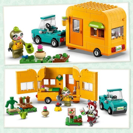 LEGO Animal Crossing 77054 La roulotte e il supporto da giardino di Racine - Macchinina