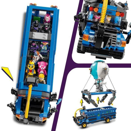 LEGO Fortnite 77073 Battle Bus Set da costruzione da collezione ispirato al videogioco