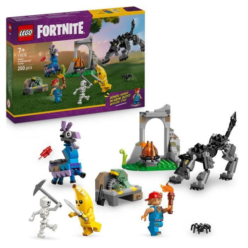 LEGO Fortnite 77075 Campo Banana e Meccanico - Set di costruzioni per bambini dai 7 anni