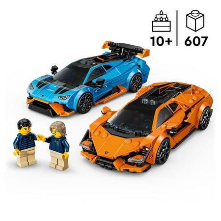LEGO Speed Champions 77238 Lamborghini Revuelto e Huracán STO - Auto giocattolo di 10 anni