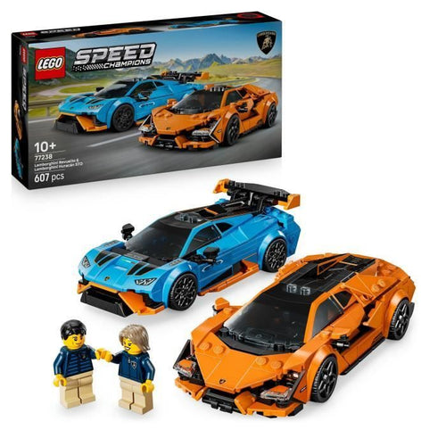 LEGO Speed Champions 77238 Lamborghini Revuelto e Huracán STO - Auto giocattolo di 10 anni
