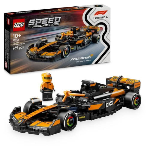 LEGO Speed Champions 77251 McLaren Team MCL38 F1 Car - Set di costruzione per 10 anni