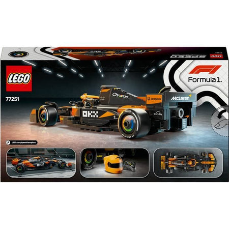 LEGO Speed Champions 77251 McLaren Team MCL38 F1 Car - Set di costruzione per 10 anni