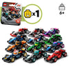 Scatola da 36 minifigure 71049 Auto F1 da collezione