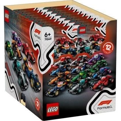 Scatola da 36 minifigure 71049 Auto F1 da collezione