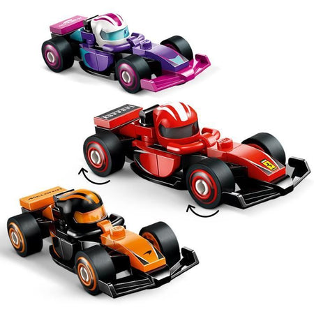 Scatola da 36 minifigure 71049 Auto F1 da collezione