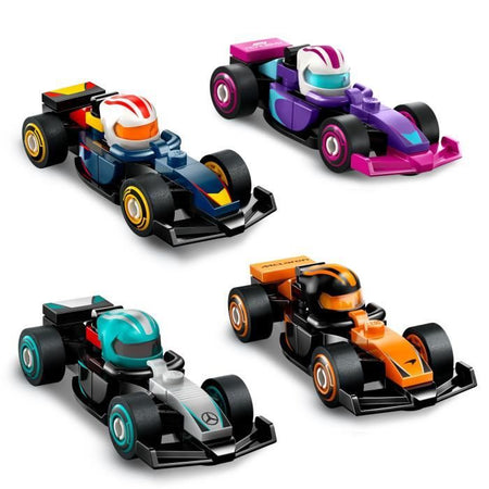 Scatola da 36 minifigure 71049 Auto F1 da collezione