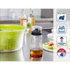 LEIFHEIT Agitatore per condimenti 3195 Agitatore per condimenti Leifheit graduato 300 ml con beccuccio antigoccia ideale per s