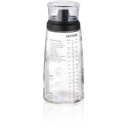 LEIFHEIT Agitatore per condimenti 3195 Agitatore per condimenti Leifheit graduato 300 ml con beccuccio antigoccia ideale per s