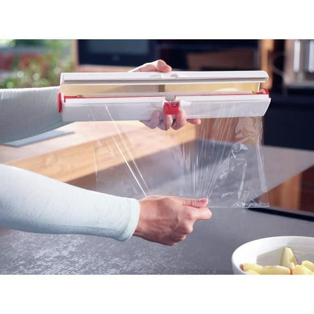 Distributore di taglierina per pellicole - LEIFHEIT - PERFECT CUT 23051 - Per rotoli da 33 cm - Bianco