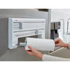 Dispenser da parete Leifheit Parat ComfortLine 25703, dispenser da parete da cucina per 3 rotoli, dispenser di carta con lame affilate