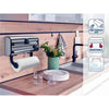 LEIFHEIT Dispensador de toallas de papel film aluminio Parat Royal 25793 Leifheit práctico dispensador de pared 3 rollos con cuchillas afiladas