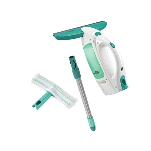 Kit aspirapolvere per vetri Leifheit 51003 Dry & Clean con manico e tergicristallo, lavavetri senza aloni, lavavetri multiuso