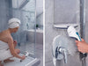 LEIFHEIT 51035 - Aspirapolvere bagno e vetro Nemo - Serbatoio 60ml - Autonomia 45min - IPX7 - Design ergonomico e sottile