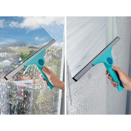 Manico telescopico da 130 a 400 cm Leifheit 41523, manico estensibile compatibile con i dispositivi di pulizia Leifheit Click-System