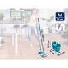 LEIFHEIT Clean Twist M Ergo 52120 Set per la pulizia dei pavimenti - Mocio per pavimenti con coperchio da 33 cm e secchio con rotazione facile