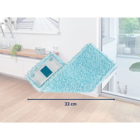 LEIFHEIT Clean Twist M Ergo super soft 52122 Coprispazzola di ricambio per mocio piatto, rivestimento speciale per pavimenti fragili