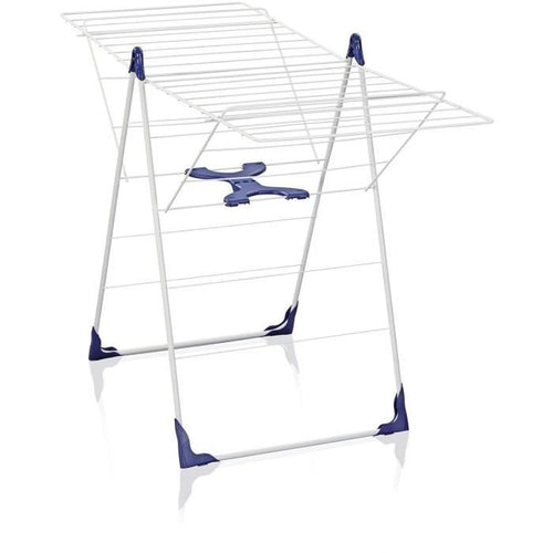 LEIFHEIT 81408 Essiccatore su piedini di apertura a chiusura semiautomatica 20 metri CLASSIC 200 Flex bianco e blu