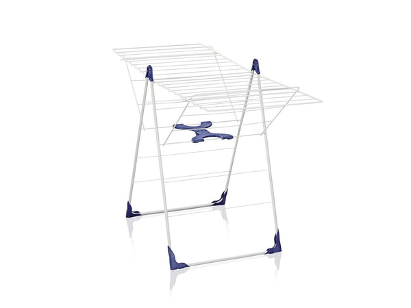 LEIFHEIT 81408 Essiccatore su piedini di apertura a chiusura semiautomatica 20 metri CLASSIC 200 Flex bianco e blu