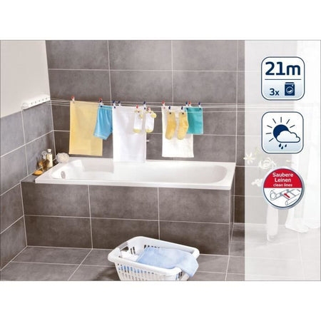 Stendibiancheria LEIFHEIT ROLLFIX - L 48 cm - Bianco
