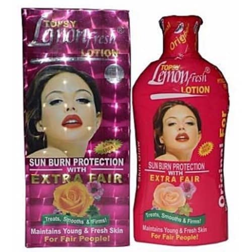 TOPSY LEMON FRESH EXTRA FAIR LOTION 250ML FOR ALL BODY .