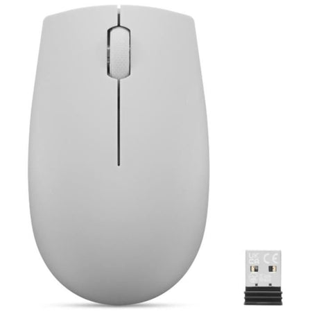Mouse wireless compatto Lenovo 300 con batteria - Grigio