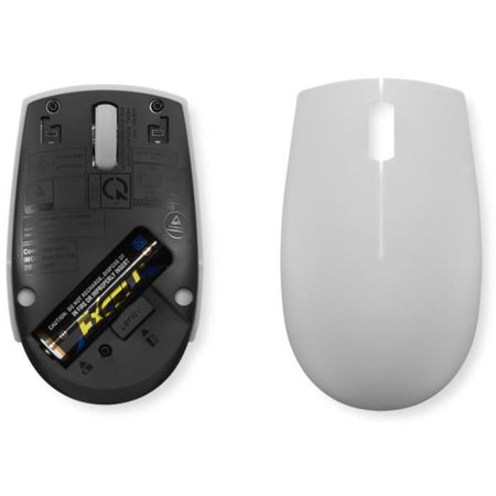 Mouse wireless compatto Lenovo 300 con batteria - Grigio