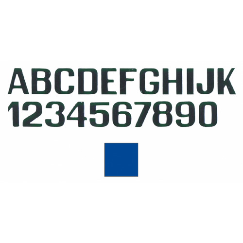 Lettere E Numeri Azzurro Mm.200