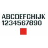 Lettere E Numeri Rosso Mm.100