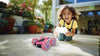 Crosslander 360+: coche todoterreno teledirigido rosa brillante, programable y recargable.