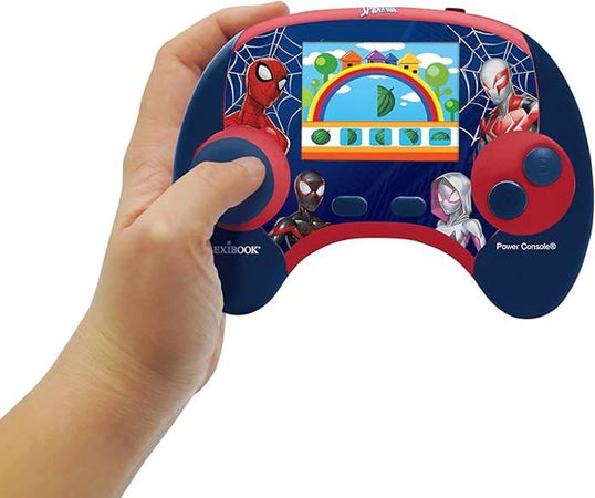 LEXIBOOK - Console educativa bilingue francese/inglese - Spiderman, schermo LCD da 2,8 pollici - blu/rosso -JCG100DPi1