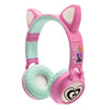 Cuffie Barbie wireless ricaricabili illuminate con orecchie da gatto