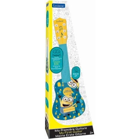 LEXIBOOK - MINIONS - Chitarra acustica per bambini - Altezza 53 cm