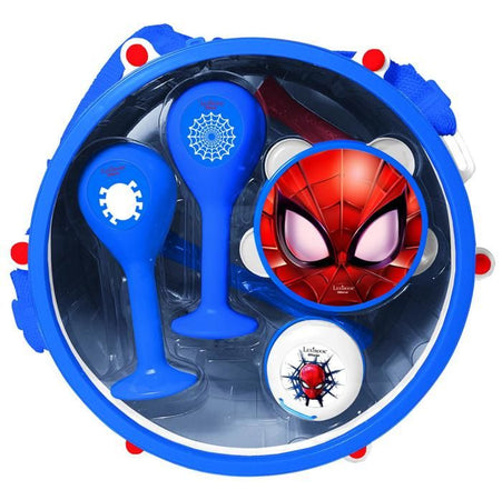 Lexibook - Set musicale Spider-Man - 7 strumenti - Conservazione nel tamburo