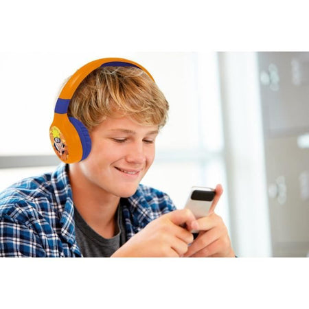 Naruto Comodo e pieghevole 2 in 1 Bluetooth e auricolare cablato con limitazione del suono