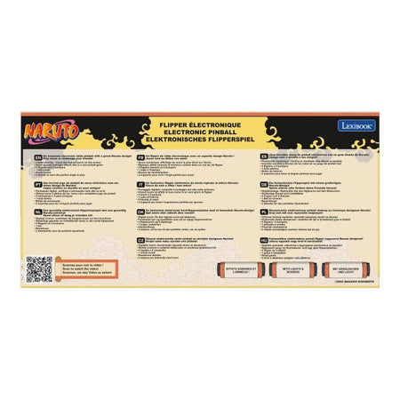 Flipper da tavolo elettronico Naruto con suoni, luci e visualizzazione del punteggio sullo schermo
