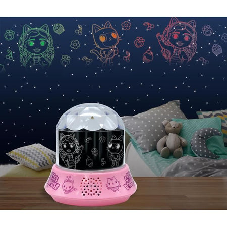 Luce notturna Gabby and the Magic House con altoparlante, proiezioni e melodie incluse.