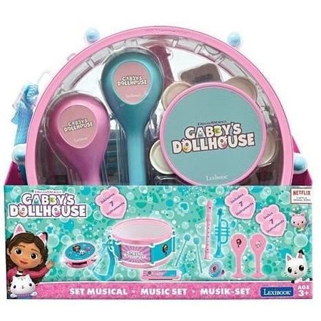 Lexibook - Set musicale Gabby and the Magic House - 7 strumenti - Conservazione nel tamburo