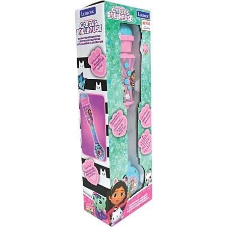 Microfono Gabby e la Casa Magica con tubo luminoso, altoparlante (ingresso ausiliario), melodie ed effetti sonori